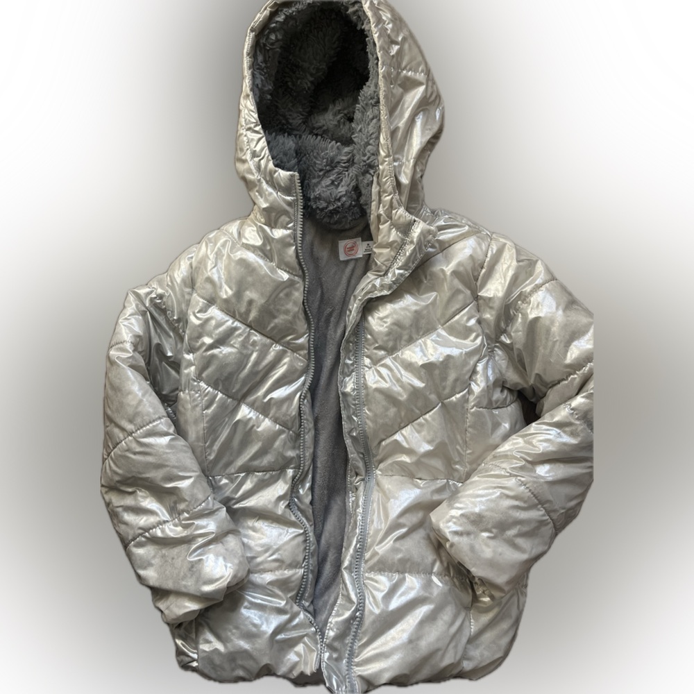 Wonder Nation‎ Silver Kids Puffer coat size 7/8